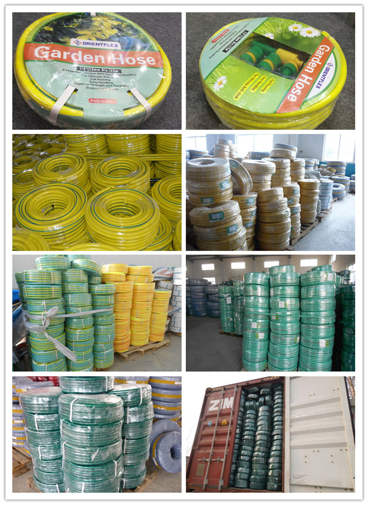 pvc garden water hose packaging